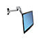 Ergotron LX - Befestigungskit (Steh-Sitz-Arm, Verlängerung, Basis, VESA-Adapter) - für LCD-Display - Kapazität 3,2 - 11,3 kg - Polished Aluminum