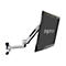 Ergotron LX - Befestigungskit (Steh-Sitz-Arm, Verlängerung, Basis, VESA-Adapter) - für LCD-Display - Kapazität 3,2 - 11,3 kg - Polished Aluminum
