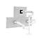 Ergotron LX Extension and Collar Kit - Montagekomponente (Gelenkarm, Installationselemente, Kappenabdeckung, Stangenring) - für Monitor - Weiß mit grauen Akzenten - Stangenbefestigung - für P/N: 45-537-216
