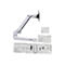 Ergotron LX Extension and Collar Kit - Montagekomponente (Gelenkarm, Installationselemente, Kappenabdeckung, Stangenring) - für Monitor - Weiß mit grauen Akzenten - Stangenbefestigung - für P/N: 45-537-216