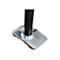Ergotron LX HD Sit-Stand - Befestigungskit (Gelenkarm, Stange, VESA-Adapter, Tisch-Klemme, Befestigung für Kabeldurchgang) - Konstante Krafttechnologie - für LCD-Display - Polished Aluminum - Bildschirmgröße: up to 124.5 cm (up to 49')