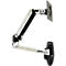 Ergotron LX wall monitor arm - maximum 34' - geborsteld aluminium
