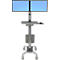 Ergotron Neo-Flex Dual WideView 24-194-055 computertrolley, voor 2 monitoren, tot 45,4', tot 20,9 kg, in hoogte verstelbaar, VESA, grijs