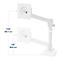 Ergotron NX bras pour écran, support de table, jusqu'à 34', 8 kg, réglable en hauteur, inclinable, pivotant et rotatif, blanc