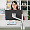 Ergotron NX monitorarm, bureaubevestiging, tot 34", 8 kg, in hoogte verstelbaar, kantelbaar, draaibaar en roteerbaar, wit