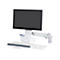 Ergotron Sit-Stand Combo - Befestigungskit (Gelenkarm, Tastatur-Tablett) - für LCD-Display / PC-Ausrüstung - Aluminium, hochwertiger Kunststoff - weiß - Bildschirmgröße: bis zu 61 cm (bis zu 24 Zoll)