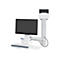 Ergotron Sit-Stand Combo System Mit CPU-Halter klein - Befestigungskit (Tastatur-Tablett, CPU Wandhalterung, einstellbarer Monitorarm) - für LCD-Display / PC-Ausrüstung - kleiner CPU-Halter - Aluminium, hochwertiger Kunststoff - weiß