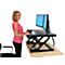 Ergotron Sitz-Steh-Schreibtisch WorkFit-T, höheneinstellbar, Maße B 889 x T 584 mm, schwarz