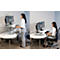 Ergotron Sitz-Steh-Schreibtisch WorkFit-T, höheneinstellbar, Maße B 889 x T 584 mm, weiß
