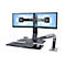 Ergotron Sta-/zitwerkplek WorkFit-A, Dual