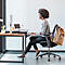 ergotron® WorkFit TX bureauverhoger, in hoogte verstelbaar monitorlegbord/werkblad &amp; in hoogte verstelbaar toetsenbordlegbord, tot 18,2 kg, zwart