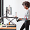 ergotron® WorkFit TX Schreibtischerhöhung, höhenverstellbare Monitorablage/Arbeitsfläche & höhenverstellbare Tastaturablage, bis 18,2 kg, schwarz
