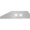 Ersatzklinge Martor Nr. 160060, 1-fach nutzbar, Stärke 0,63 mm, L 66,5 x B 18,9 mm, rostfreier Stahl, 5 Stück