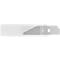 Ersatzklinge Martor Nr. 160060, 1-fach nutzbar, Stärke 0,63 mm, L 66,5 x B 18,9 mm, rostfreier Stahl, 5 Stück