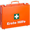 Erste-Hilfe-Koffer MULTI, gefüllt mit DIN 13169 (erweitert), B 400 x T 300 x H 150 mm, ABS-Kunststoff, orange