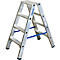 Escabeau double en alu, 2 x 4 marches
