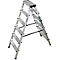 Escabeau double en alu, 2 x 6 marches