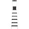 Escalera de mano Hailo L100 TopLine, EN 131, con bandeja multifunción y barra de agarre, hasta 150 kg, 6 peldaños