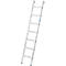 Escalera de mano Krause, TRBS 2121-2, altura de trabajo 2900 mm, 7 escalones de perfil antideslizante con P 80 mm, tapones para patas, aluminio