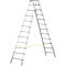 Escalera de tijera doble acceso MEHRSI®, 12 escalones, 19 kg