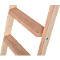 Escalera de tijera Krause, bilateral, TRBS 2121-2, con gancho para cubos, 2 x 7 escalones/peldaños, madera