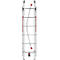 Escalera polivalente Hailo S100 ProfiLOT, EN 131, sistema LOT, escalera ajustable hasta 540 mm, hasta 150 kg, 2 x 6 + 1 x 5
