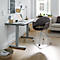 Escritorio Home Office Start Off, rectangular, pie en T, ancho 1300 x fondo 650 x alto 735 mm, grafito/aluminio blanco 