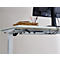 Escritorio Start Off, regulable eléctricamente en altura, rectangular, pata en T, ancho 1600 x fondo 800 x alto 755-1255 mm, decoración roble
