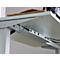 Escritorio Start Off, regulable eléctricamente en altura, rectangular, pata en T, ancho 1600 x fondo 800 x alto 755-1255 mm, decoración roble