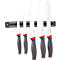 ESMEYER Aurea Set de 5 couteaux : Chef/Pain/Viande 30 cm, Universel 19 cm, Légumes 15 cm - acier spécial, barre de suspension