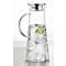 ESMEYER Faro Carafe en verre 1,7 L verre borosilicaté résistant à la chaleur, couvercle en acier inoxydable et silicone 18/10, H 285 mm