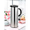 ESMEYER Kyoto Pot isolant 1 L, insert isolant en verre, manteau en acier inoxydable poli, fermeture à bouton-pression - Ø11×H30 cm