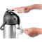 ESMEYER Stream Verseuse à pompe 1,9 L, acier inoxydable à double paroi, système de pompe avec anneau en silicone, fonction de rotation à 360°, Ø150 × H330 mm