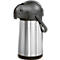 ESMEYER Stream Verseuse à pompe 1,9 L, acier inoxydable à double paroi, système de pompe avec anneau en silicone, fonction de rotation à 360°, Ø150 × H330 mm