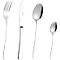 ESMEYER SYLVIA Set de 24 couverts pour 6 personnes, Acier inoxydable 18/0 poli, Couteaux 2,2 mm, Couverts 2,0 mm - Acier à lames
