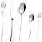 ESMEYER SYLVIA Set de 30 couverts pour 6 personnes : couteau de table 2,0 mm, cuillère/fourchette 2,2 mm, fourchettes à café/gâteau