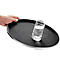Esmeyer® TENNESSEE plateau antidérapant, rond, ø 355 mm, empilable, surface en fibre de verre et caoutchouc, noir