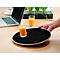 Esmeyer® TENNESSEE plateau antidérapant, rond, ø 355 mm, empilable, surface en fibre de verre et caoutchouc, noir