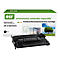 Schwarze Toner-Kartusche mit Verpackung. Verpackung mit Logo "esr" und Aufschrift "Premium Remanufactured Toner Cartridge".