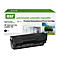 Schwarze Tonerpatrone mit Produktverpackung. Aufdruck: 'Environmental, Sustainable, Responsible' und 'HP Q2612A/12A CANON 703'.