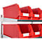 Estantería de pared Schäfer Shop Select, 5 estantes, con 15 cubos de tamaño EURO LF 322, L 1000 x A 640 x P 300 mm