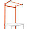 Estructura pórtica adicional con brazo saliente, Mesa básica SPEZIAL mesa de trabajo/banco de trabajo UNIVERSAL/PROFI, 1250 mm, rojo anaranjado