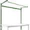 Estructura pórtica adicional con brazo saliente, Mesa básica SPEZIAL mesa de trabajo/banco de trabajo UNIVERSAL/PROFI, 1750 mm, verde reseda