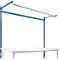Estructura pórtica adicional con brazo saliente, Mesa básica SPEZIAL mesa de trabajo/banco de trabajo UNIVERSAL/PROFI, 2000 mm, azul brillante