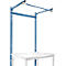 Estructura pórtica adicional con brazo saliente, Mesa básica STANDARD mesa de trabajo/banco de trabajo UNIVERSAL/PROFI, 1250 mm, azul brillante