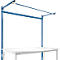 Estructura pórtica adicional con brazo saliente, Mesa básica STANDARD mesa de trabajo/banco de trabajo UNIVERSAL/PROFI, 1750 mm, azul brillante