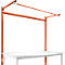 Estructura pórtica adicional con brazo saliente, Mesa básica STANDARD mesa de trabajo/banco de trabajo UNIVERSAL/PROFI, 1750 mm, rojo anaranjado