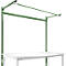 Estructura pórtica adicional con brazo saliente, Mesa básica STANDARD mesa de trabajo/banco de trabajo UNIVERSAL/PROFI, 1750 mm, verde reseda