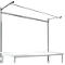 Estructura pórtica adicional con brazo saliente, Mesa básica STANDARD mesa de trabajo/banco de trabajo UNIVERSAL/PROFI, 2000 mm, aluminio plateado