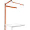Estructura pórtica adicional con brazo saliente, Mesa de extensión SPEZIAL mesa de trabajo/banco de trabajo UNIVERSAL/PROFI, 1250 mm, rojo anaranjado